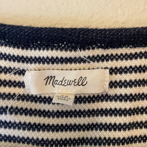Madewell Coastland Stripe 100% Cotton Tank | Sz XS - Picture 3 of 6